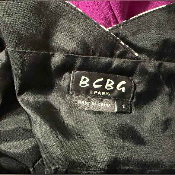 BCBG Silky Party Dress, Size 8, Spaghetti Straps - Picture 3 of 4